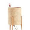 Carpyen Lampes De Table | Lampe De Table Greta Tissu Beige Bois Naturel / O 26 X H 44 Cm - Carpyen