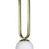 ENOstudio Suspensions | Suspension Cime Small Metal Verre Blanc Or / O 12 X H 42 Cm - Enostudio