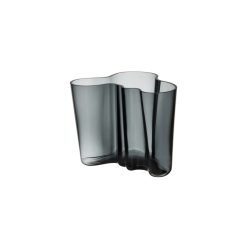 Iittala Vases | Vase Aalto Verre Gris / 20 X 20 X H 16 Cm - Alvar Aalto, 1936 - Iittala