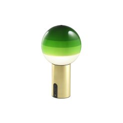 Marset Lampes Sans Fil | Lampe Sans Fil Rechargeable Dipping Light Led Verre Vert / H 22.2 Cm - Marset