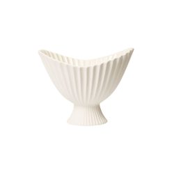 Ferm Living Saladiers, Coupes Et Bols | Coupe Fountain Medium Ceramique Blanc / 28 X 24 X H 19 Cm - Ferm Living