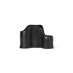 Ferm Living Accessoires De Bureau | Pot A Crayons Yama Metal Noir / Aluminium Recycle - L 23 X H 15 Cm - Ferm Living