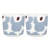 Marimekko Tasses Et Mugs | Tasse A Cafe Unikko Ceramique Bleu / Sans Anse - Set De 2 - Marimekko