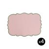 Bitossi Home Linge De Table | Set De Table Smerlo Tissu Rose / Set De 4 - 33 X 48 Cm - Bitossi Home