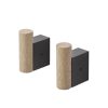 Muuto Portemanteaux Et Pateres | Patere Attach Metal Bois Noir / Set De 2 - Muuto