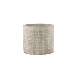 Serax Pots Et Plantes | Cache-Pot Cylindre Large Ceramique Beige / Gres - O 20 X H 18 Cm - Serax