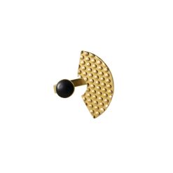 Alessi Accessoires Mode | Bague Venusia - Edone Noir Or Metal / Large - Alessi