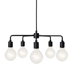 Audo Copenhagen Suspensions | Suspension Leonard Chandelier Metal Noir / O 46 Cm - Audo Copenhagen