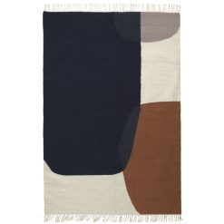 Ferm Living Tapis | Tapis Kelim Merge Tissu Bleu Marron / Xl - 160 X 250 Cm - Ferm Living