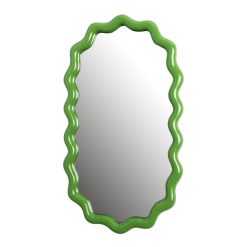 & klevering Miroirs | Miroir Mural Zigzag Vert / 50 X 28 Cm - Polyresine - & Klevering