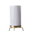 Fritz Hansen Lampes De Table | Lampe De Table Pm-02 Verre Blanc Or Metal / Reedition 50' - Fritz Hansen