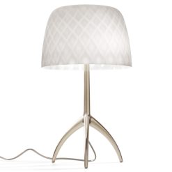 Foscarini Lampes De Table | Lampe De Table Lumiere Grande 30Th Verre Blanc / H 45 Cm - Foscarini