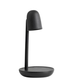 Muuto Lampes De Table | Lampe De Table Focus Led Bois Noir - Muuto