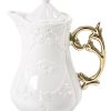 Seletti Theieres Et Bouilloires | Theiere I-Teapot Ceramique Or Blanc - Seletti