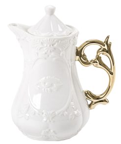 Seletti Theieres Et Bouilloires | Theiere I-Teapot Ceramique Or Blanc - Seletti