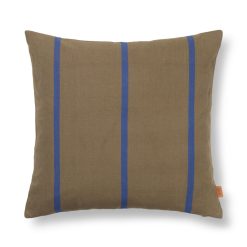 Ferm Living Deco Textile | Coussin Grand Tissu Bleu Vert / Lin & Coton - 50 X 50 Cm - Ferm Living