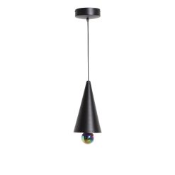 Petite Friture Suspensions | Suspension Cherry Small Metal Noir / Led - O 16 X H 38 Cm - Petite Friture