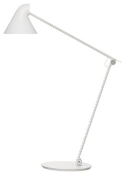 Louis Poulsen Led | Lampe De Table Njp Metal Blanc / Led - Bras Articule - Louis Poulsen