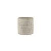 Serax Pots Et Plantes | Cache-Pot Cylindre Medium Ceramique Beige / Gres - O 15 X H 15 Cm - Serax