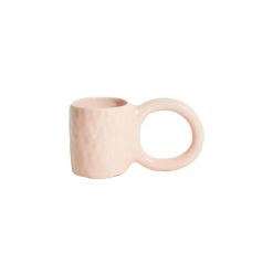 Petite Friture Tasses Et Mugs | Tasse A Cafe Donut Medium Ceramique Rose / O 8 X H 9 Cm - Petite Friture