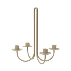 Ferm Living Bougeoirs, Photophores | Chandelier Sway Metal Beige / L 23,5 X H 30,2 Cm - Ferm Living