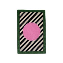 COLORTHERAPIS Deco Textile | Tapis Pink Sfera / 180 X 120 Cm - Laine Tuftee Main - Colortherapis