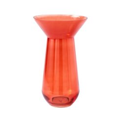 Pols Potten Vases | Vase Long Neck Verre Orange / O 27,5 X H 45 Cm - Pols Potten