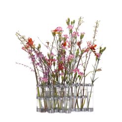 TsÉ-TsÉ Vases | Vase D'Avril Metal Verre Transparent / L 74 X H 15 Cm - Tse-Tse