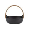 Marimekko Saladiers, Coupes Et Bols | Bol Pikku Koppa Metal Noir / O 10,7 X H 3,6 Cm - Poignee Cuir - Marimekko