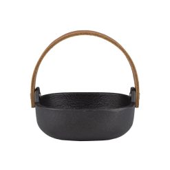 Marimekko Saladiers, Coupes Et Bols | Bol Pikku Koppa Metal Noir / O 10,7 X H 3,6 Cm - Poignee Cuir - Marimekko