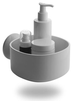 Alessi Accessoires Salle De Bain | Porte-Savon Birillo Plastique Blanc / A Ventouse - Alessi