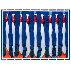 Seletti Tapis | Tapis Toiletpaper - Legs Tissu Bleu / 194 X 280 Cm - Seletti