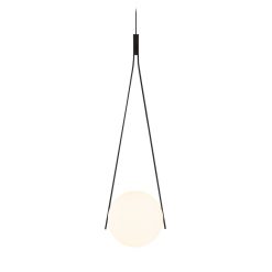 Moooi Suspensions | Suspension Nomnom Light Metal Verre Noir / Led - O 22 Cm - Moooi