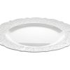 Alessi Plateaux Et Plats De Service | Plat De Presentation Dressed Ceramique Blanc / O 33 - Alessi