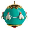 Alessi Decorations De Noel | Boule De Noel Fleurs De Jori Ceramique / Abeilles - Peint Main - Alessi