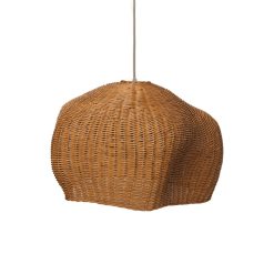 Ferm Living Suspensions | Abat-Jour Drape Medium Fibre Vegetale Beige / 47 X 43 X H 30 Cm - Ferm Living