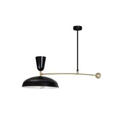 SAMMODE STUDIO Suspensions | Suspension G1 Metal Noir / Reedition 1951, Pierre Guariche - L 115 Cm - Sammode Studio