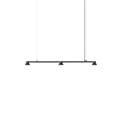 Normann Copenhagen Suspensions | Suspension Hat Linear Small Metal Noir / L 115 Cm - Normann Copenhagen