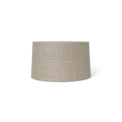 Ferm Living Lampes De Table | Abat-Jour Eclipse Short Tissu Gris Beige / O 33 X H 18.5 Cm - Ferm Living