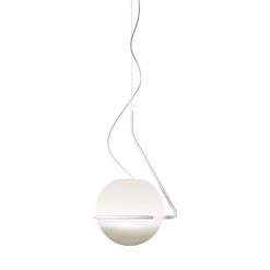 Foscarini Suspensions | Suspension Tonda Large Verre Blanc / O 33 Cm - Foscarini