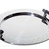 Alessi Plateaux Et Plats De Service | Plateau Graves Metal Noir / O 48 Cm - Alessi