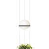 Vibia Pots Et Plantes | Suspension Palma Led Metal Verre Gris / Verticale & Jardiniere - Vibia