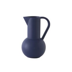 raawii Carafes Et Decanteurs | Carafe Strom Small Ceramique Bleu / 0,75 L - H 20 Cm / Fait Main - Raawii