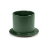 valerie objects Saladiers, Coupes Et Bols | Plat Dishes To Dishes - Gres Ceramique Vert / High - O 20,5 X H 14 Cm - Valerie Objects