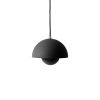 &tradition Suspensions | Suspension Flowerpot Vp10 Metal Noir / O16 Cm - By Verner Panton, 1969 - &Tradition