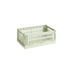 Hay Paniers Et Petits Rangements | Panier Colour Crate Plastique Vert Small / 17 X 26,5 Cm - Recycle - Hay