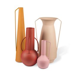 Pols Potten Vases | Vase Roman Metal / Set De 4 - Usage Decoratif Seulement - Pols Potten