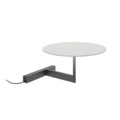 Vibia Lampes De Table | Lampe De Table Flat Led Metal Gris / O 30 X H 16 Cm - Vibia