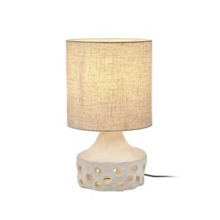 Serax Lampes De Table | Lampe De Table Oya 02 Tissu Ceramique / Gres & Tissu - O 25 X H 42 Cm - Serax