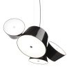 Marset Suspensions | Suspension Tam Tam 3 Metal Noir / 102 X 85 Cm - Marset